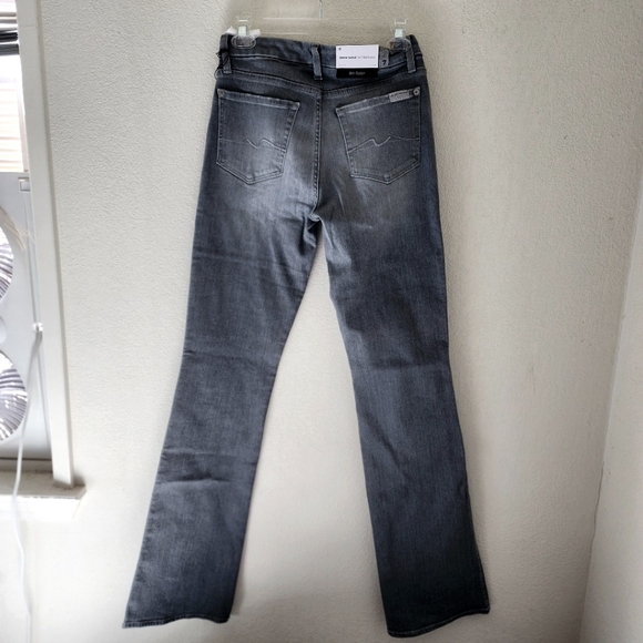 7 for All Mankind Kimmie Bootcut/Slim Illusion Grey Jeans Size 28 - Picture 2 of 9